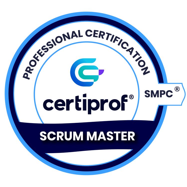 Ejemplo del certificado Scrum Master de CertiProf