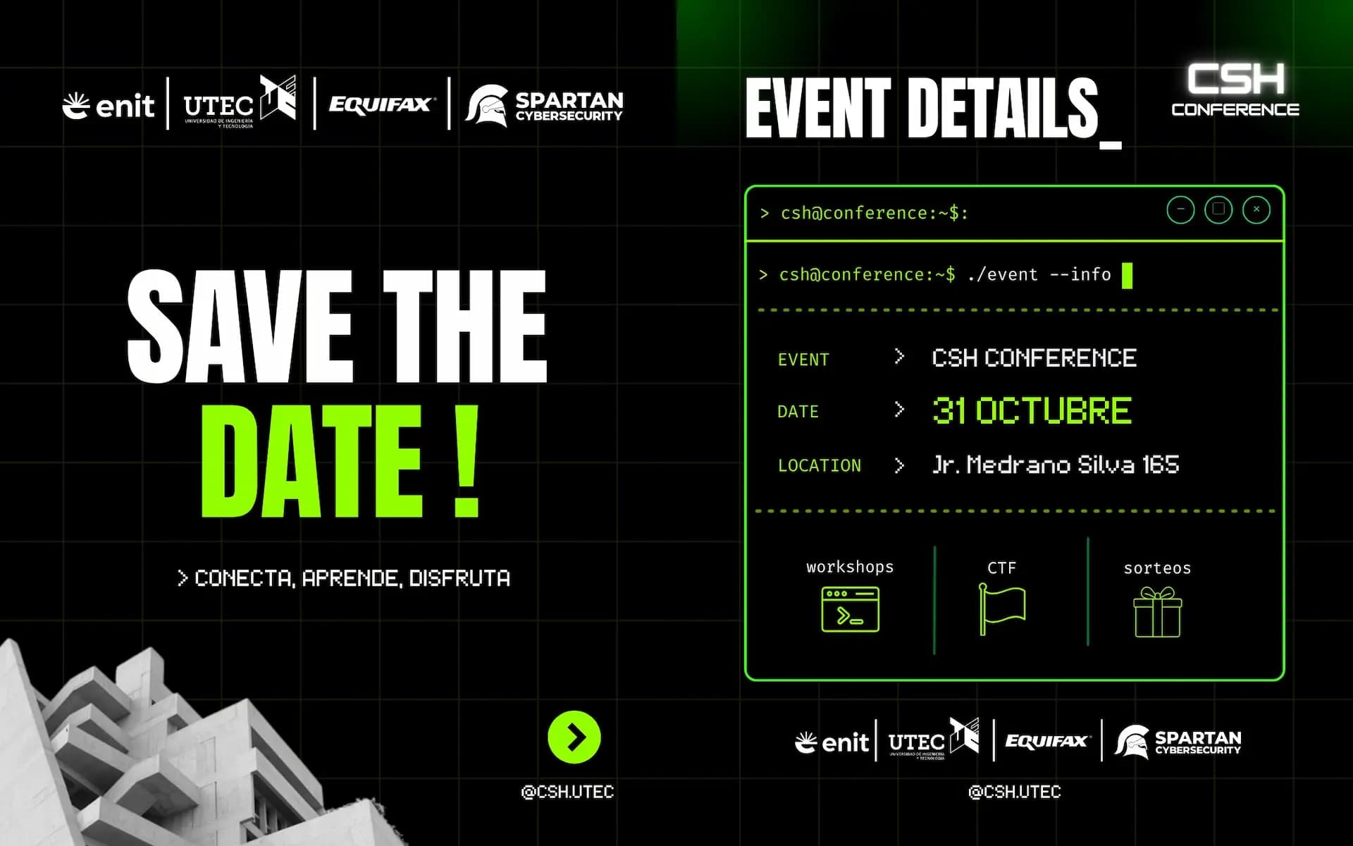 ENIT, Sponsor Académico Oficial de la CSH Conference 2026 de UTEC